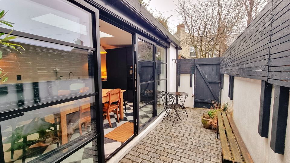 The patio space at 5 Parnell Avenue, Harold's Cross, Dublin 6